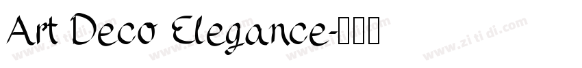 Art Deco Elegance字体转换